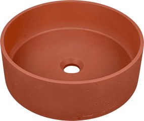 Umywalka nablatowa z betonu terakotowego - Essebagno