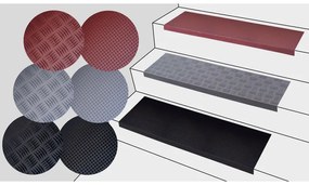 Gumowa nakładka na schody, 750 x 250 mm, 1 Szt., szary