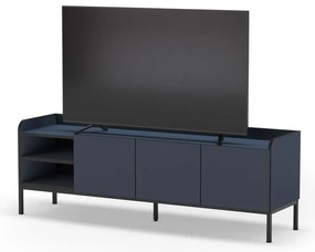 Niebieska szafka pod TV 160x55x42 cm Adara – Marckeric