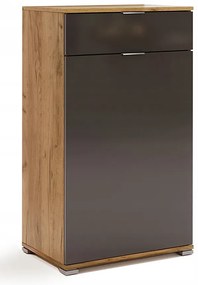 Nowoczesna komoda dab craft + lava mat C0-H41