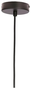 Czarna lampa wisząca ze szklanym kloszem ø 12 cm Moldo – Candellux Lighting