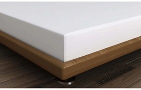 Białe bawełniane prześcieradło z gumką 140x200 cm – Mijolnir