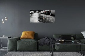 Zdjęcie na płótnie Samochód na Jesiennej Drodze