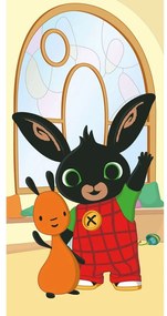 Bawełniany ręcznik dziecięcy 70x140 cm Bing "Hoppity" – Jerry Fabrics