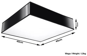 Czarna lampa sufitowa Nice Lamps Mitra Ceiling 45
