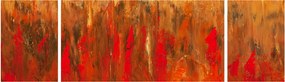 Obraz malowanej abstrakcji (170x50 cm)