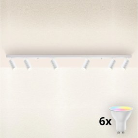 Brilagi - LED RGBW ściemnialna oprawa punktowa SELE DIAMANT 6xGU10/6,5W/230V Wi-Fi biała