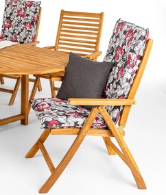 Doppler TAMAN NORFOLK FSC® - ogrodowy fotel z drewna tekowego z regulacją - (N374) TOWAR PO ZWROCIE