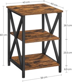 Niski regał w stylu industrialnym Salto 278