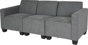 Modułowa sofa 3-osobowa Moncalieri,  szara