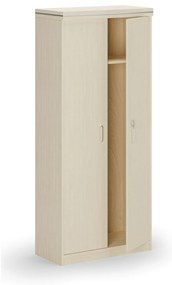 Szafa szatniowa ARRISTO LUX z wysuwanym wieszakiem, 800 x 400 x 1836 mm, brzoza