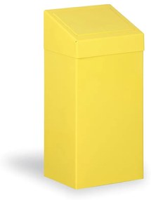 Kosz metalowy na śmieci segregowane, 45 l, żółty