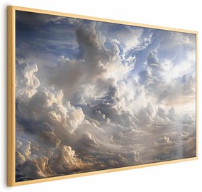 Plakat Refleksy na chmurach 60x40 cm z ramą złotą bez marginesu ARTGEIST B