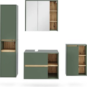 Zestaw mebli łazienkowych zielony/rzemieślniczy 80x46x60 viola