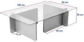 Stolik konferencyjny Flavio Wooden Black