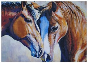 Obraz - Zakochane konie (70x50 cm)