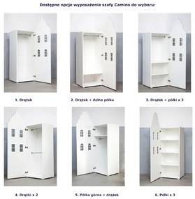 Różowa szafa domek Aplix 3X - 5 kolorów