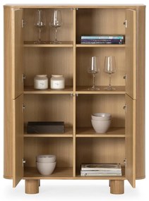 Szafka w dekorze dębu w naturalnym kolorze 100x133x40 cm Padoc – MOME