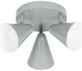 Niebieska lampa sufitowa z metalowym kloszem 34x34 cm Amor – Candellux Lighting