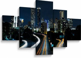 Obraz nocnej metropolii (125x70 cm)