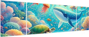 Obraz - Świat pod wodą (170x50 cm)