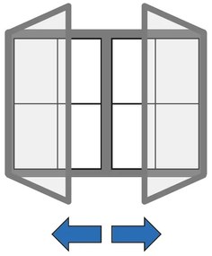 Gablota magnetyczna zewnętrzna, dwudrzwiowa, 1040 x 700 mm