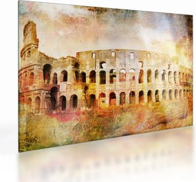 Obraz na szkle - Malarstwo cyfrowe, Koloseum, Rzym, Włochy (70x50 cm)