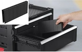 Keter Skrzynka z 2 szufladami, czarny