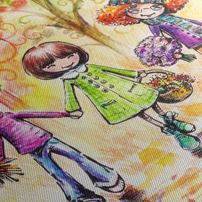 Obraz - Przyjaźń (170x50 cm)