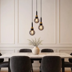 Lampa Wisząca APP1125-3CP Black Gold