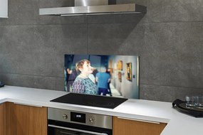 Szklany Panel Grupa Ludzi