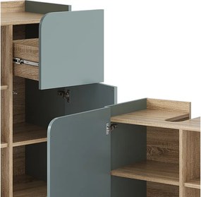 Zestaw mebli łazienkowych sonoma/niebieski 60x35x65 karen