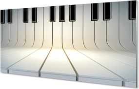 Szklany Panel Klawisze Fortepianu