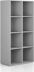 Regał FRAME, dolny, 2 kolumny, 1735 x 872 x 450 mm, szary