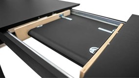 Rozkładany stół z dodatkowym blatem w dekorze dębu 90x180 cm Curved – Woodman