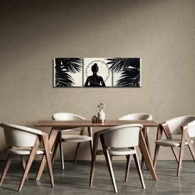 Obraz - Joga (z zegarem) (90x30 cm)