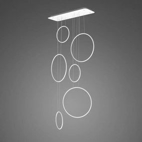 Designerska lampa ściemnialna Ledowe Okręgi No.8 In 90 cm