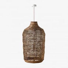 Lampa Sufitowa Ogrodowa Arantxa Naturalny - Biała & Ø40 Cm Arantxa - Sklum