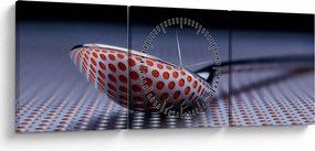 Obraz odbicia (z zegarem) (90x30 cm)