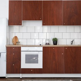 Naklejka na meble 200x60 cm Dark Walnut Wood – Ambiance