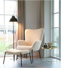 Kremowy fotel z imitacji futra Glasgow – Bonami Essentials