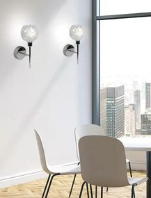 Nowoczesny chromowany kinkiet - D280 R1-F27
