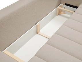 Sofa BALOO z funkcja spania i pojemnikiem BEŻOWY LAMBI 06