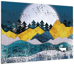 Obraz - Krajobraz polarny (70x50 cm)