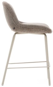 Szarobeżowy hoker (wysokość siedziska 65 cm) Aimin – Kave Home