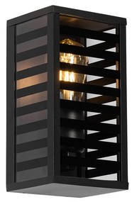 Nowoczesna lampa ścienna zewnętrzna czarna 26 cm IP44 - Reims