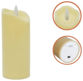 LED świeca słup RUHHY 12,5 cm beżowa