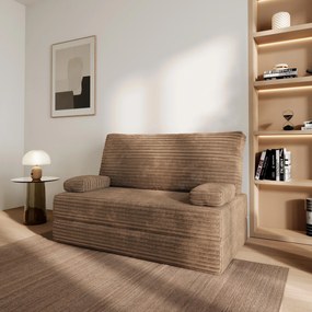 Masseno Sofa piankowa LADIA z funkcją spania - Beżowy - TILIA 17 / Bez stelaża