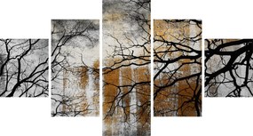 Obraz - Sylwetki drzew (125x70 cm)