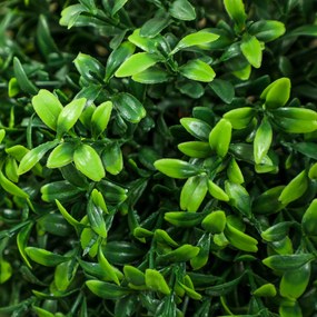 HOMCOM Zestaw 2 Sztucznych Roślin, Sztuczne Drzewka Bukszpanowe, UV-chronione, z Doniczką, Zielony